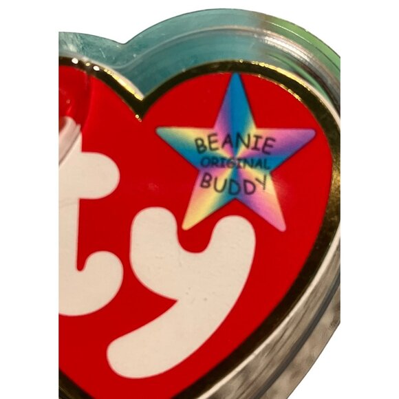 Ty Rainbow Beanie Buddy Chameleon Plush1999 Multicolor Tie-Dyed Bean Bag - Picture 7 of 15